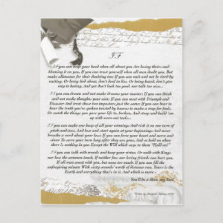 Abschluss Baccalaureate IF von Rudyard Kipling Postkarte