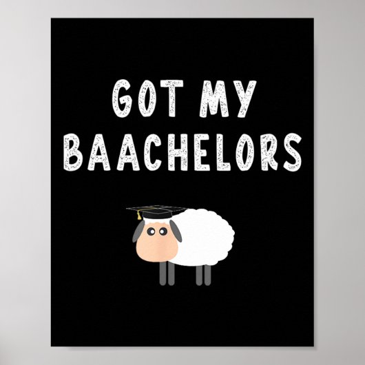 Abschluss Bachelor 2024 Spruch Poster (Vorne)