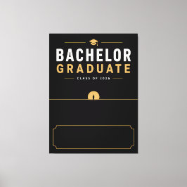 Abschluss Bachelor 2026 Personalisiertes Geschenk Leinwanddruck