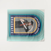 Abschluss-Backdrops für Retro-Regenbogenbogen-Foto Wandteppich (Vorderseite (Horizontal))