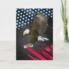 Abschluss Bald Eagle mit Diplom Karte