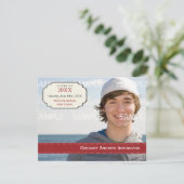 Abschluss-Band-Einladung Einladung (Stehend Vorderseite)