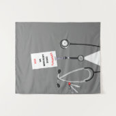 Abschluss-Banner für Ärzte Wandteppich (Vorderseite (Horizontal))