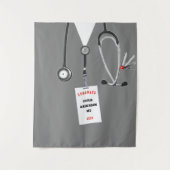 Abschluss-Banner für Ärzte Wandteppich (Vorderseite)