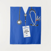 Abschluss-Banner für Ärzte Wandteppich (Vorderseite)