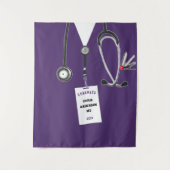 Abschluss-Banner für Ärzte Wandteppich (Vorderseite)