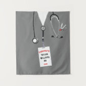 Abschluss-Banner für Krankenpfleger Wandteppich (Vorderseite)