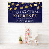 Abschluss-Banner Navy & Gold 2025 Banner (Insitu)