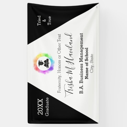 Abschluss Banner Wasserfarbe Aussehen HAMbyWG (Vertikal)