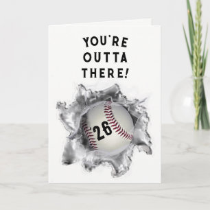 Abschluss Baseball Karte