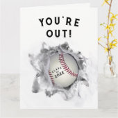 Abschluss Baseball Karte (Gelbe Blume)