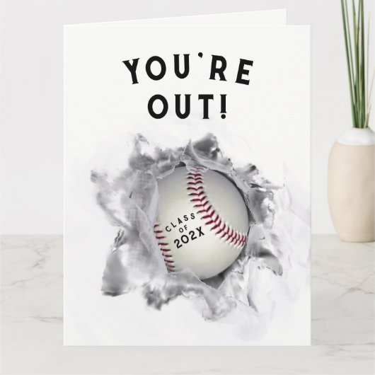 Abschluss Baseball Karte (Vorderseite)