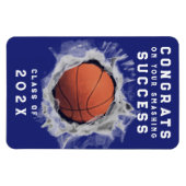 Abschluss Basketball Senior Night Blue Magnet (Horizontal)