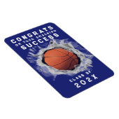 Abschluss Basketball Senior Night Blue Magnet (Rechte Seite)