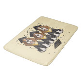 Abschluss Basset Hound Hunde Badematte (Schrägansicht)