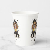 Abschluss Basset Hound Hunde Pappbecher (Rechts)