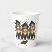 Abschluss Basset Hound Hunde Pappbecher (Vorderseite)