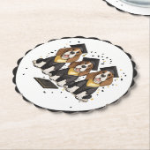 Abschluss Basset Hound Hunde Untersetzer (angewinkelt)