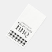 Abschluss-BBQ-Gingham Serviette (Ecke)