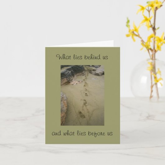 Abschluss Beach Footprints in Sand Karte (Gelbe Blume)