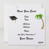 Abschluss - "Beach Invasion in a Bottle" - SRF Einladung (Rückseite)