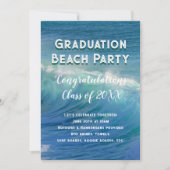 Abschluss Beach Party für die Gruppeneinladung Einladung (Vorderseite)