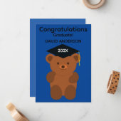 Abschluss Bear #1 - Flachbildschirm Mitteilungskarte (Vorderseite/Rückseite Beispiel)