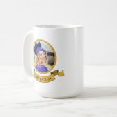 Abschluss Bee-Leve in Ihrer Reise Biene Grad Kaffeetasse (Vorderseite Links)