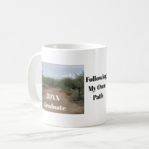 Abschluss befolgen den eigenen Weg Wüstenweg Gradu Kaffeetasse