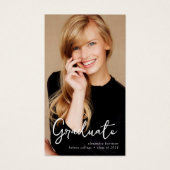 Abschluss Befürworterin Beilage Foto-Gebetskarte (Vorderseite)