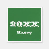 Abschluss Beginn Personalisiert Napkins Serviette (Vorderseite)