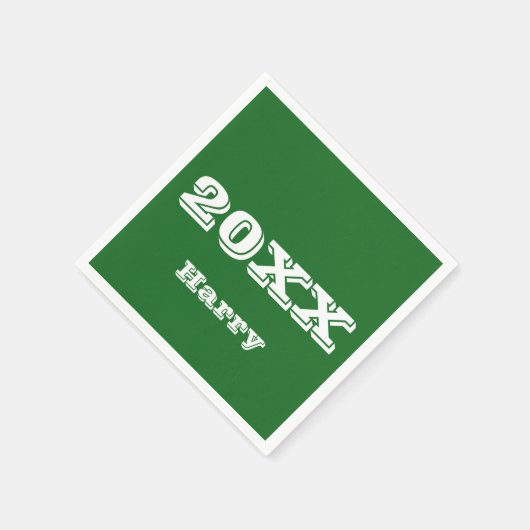 Abschluss Beginn Personalisiert Napkins Serviette (Ecke)