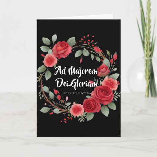 Abschluss Beginnend St. Ignatius Religius Karte (Vorderseite)