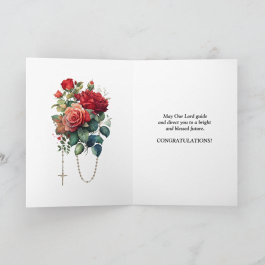 Abschluss Beginnend St. Ignatius Religius Karte (Innenseite)