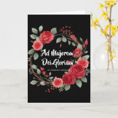 Abschluss Beginnend St. Ignatius Religius Karte (Gelbe Blume)