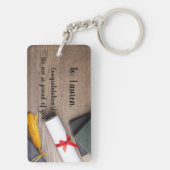 Abschluss-benutzerdefinierter Schlüsselanhänger (Rückseite)