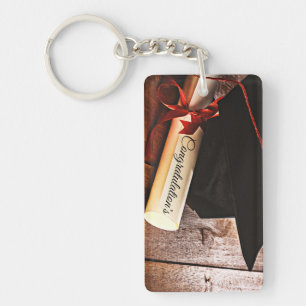 Abschluss-benutzerdefinierter Schlüsselanhänger