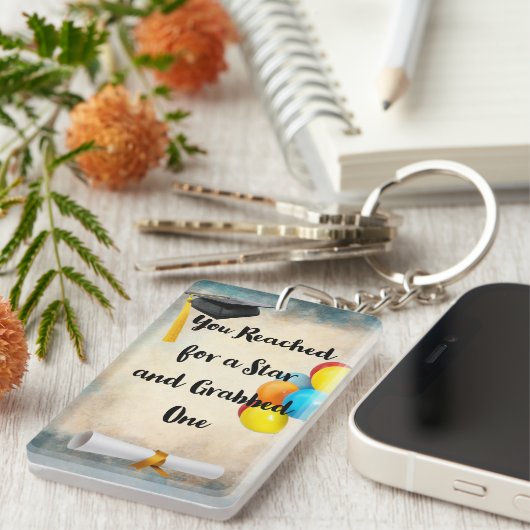 Abschluss-benutzerdefinierter Schlüsselanhänger (Vorderseite rechts)