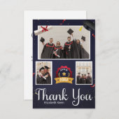 Abschluss-benutzerdefiniertes Foto Dankeskarte (Vorne/Hinten)