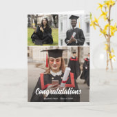 Abschluss-benutzerdefiniertes Foto Karte (Gelbe Blume)