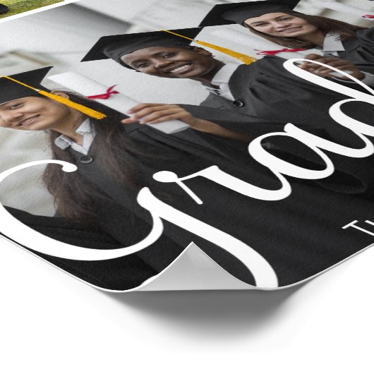 Abschluss-benutzerdefiniertes Foto Poster (Ecke)