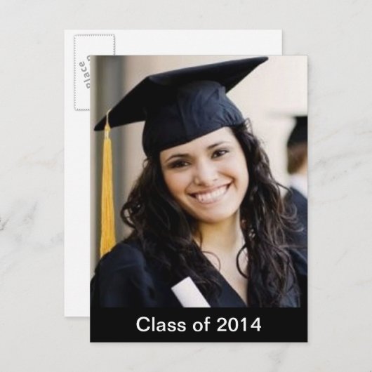 Abschluss Benutzerdefiniertes Foto Postkarte (Vorne/Hinten)