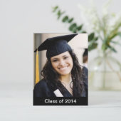 Abschluss Benutzerdefiniertes Foto Postkarte (Stehend Vorderseite)