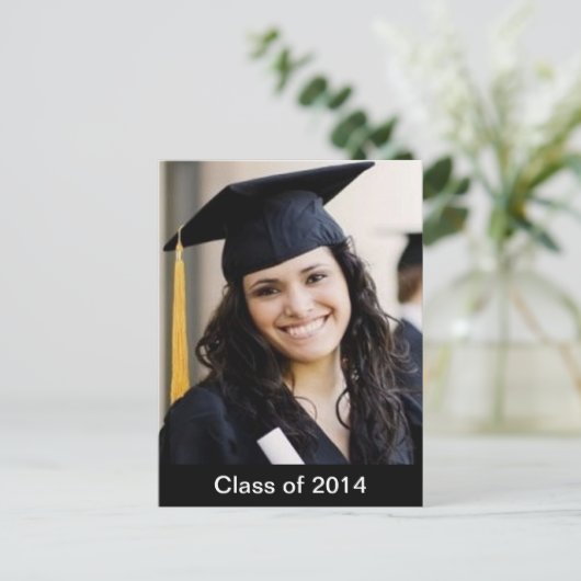 Abschluss Benutzerdefiniertes Foto Postkarte (Stehend Vorderseite)