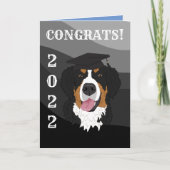 Abschluss Bernese Mountain Dog Karte (Vorderseite)