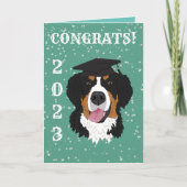 Abschluss Bernese Mountain Dog Karte (Vorderseite)
