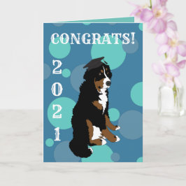 Abschluss Bernese Mountain Hund Card Karte