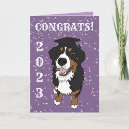 Abschluss Bernese Mountain Hund Card Karte