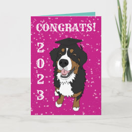 Abschluss Bernese Mountain Hund Card Karte
