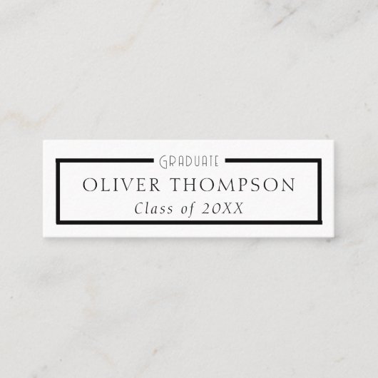 Abschluss Berufliche Netzwerke Mini Visitenkarte (Vorderseite)